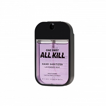 Антисептик для рук с ароматом лаванды One Shot All Kill Hand Clean Mist Lavender